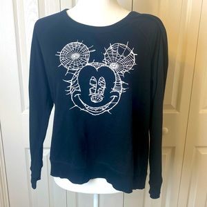Disney Halloween Mickey Mouse Black Sweater